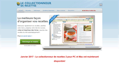 Desktop Screenshot of collectionneurderecettes.com